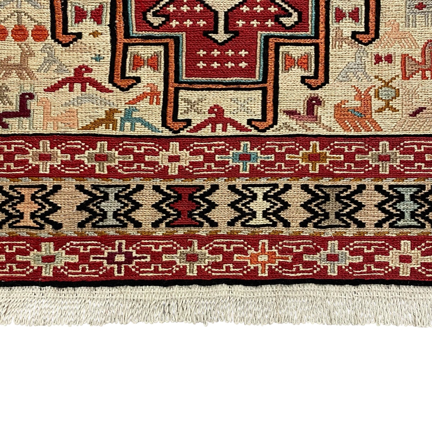 9' Ft Silk Soumak Runner Rug - Kilim Art Gallery