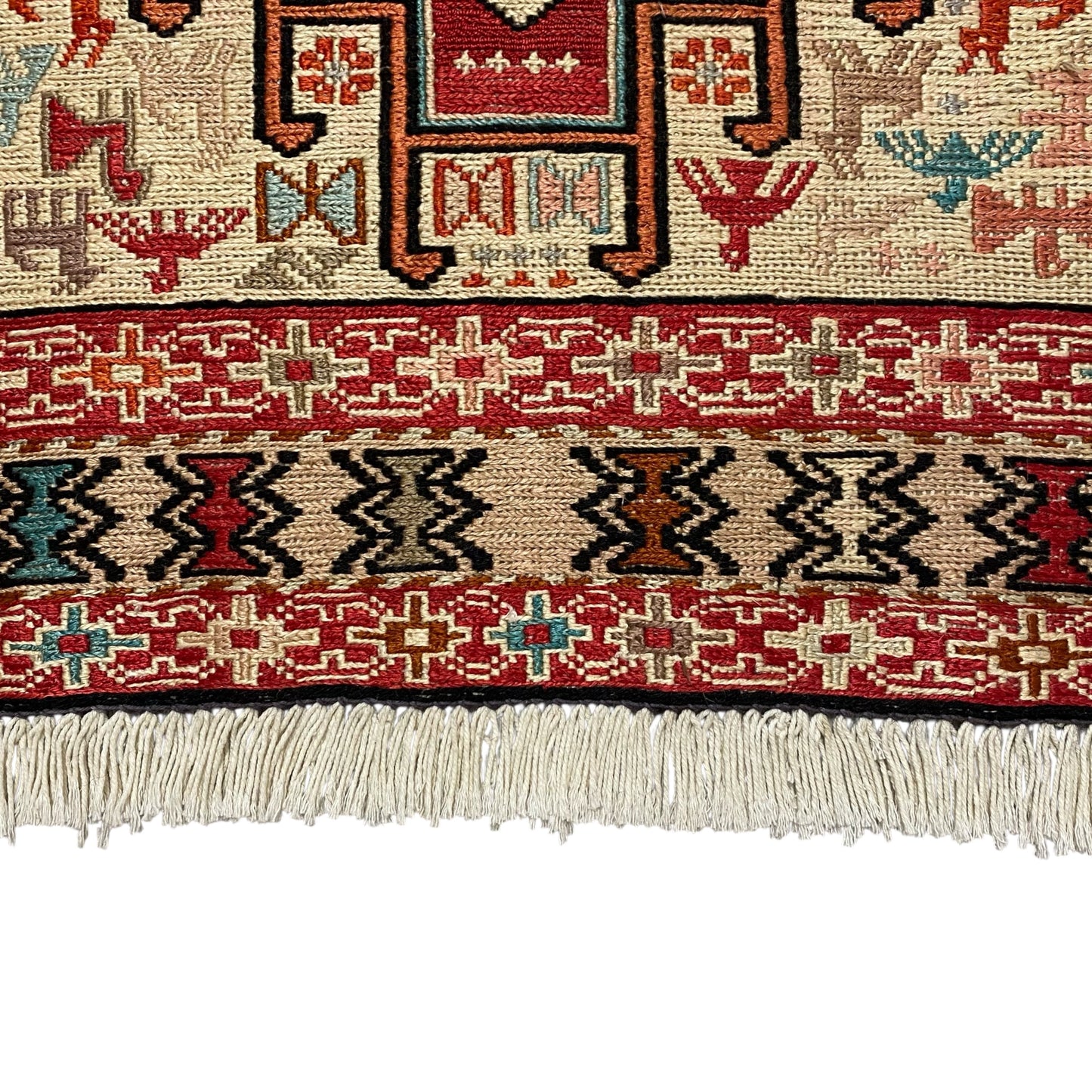 9' Ft Silk Soumak Runner Rug - Kilim Art Gallery