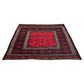 Red Black Square Kilim Rug