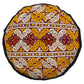 Yellow White Red Turkmen Amu Derya Hat