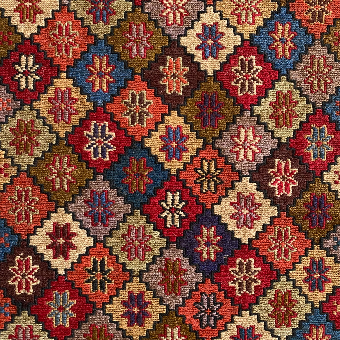 Small Tribal Caucasian Soumak Rug