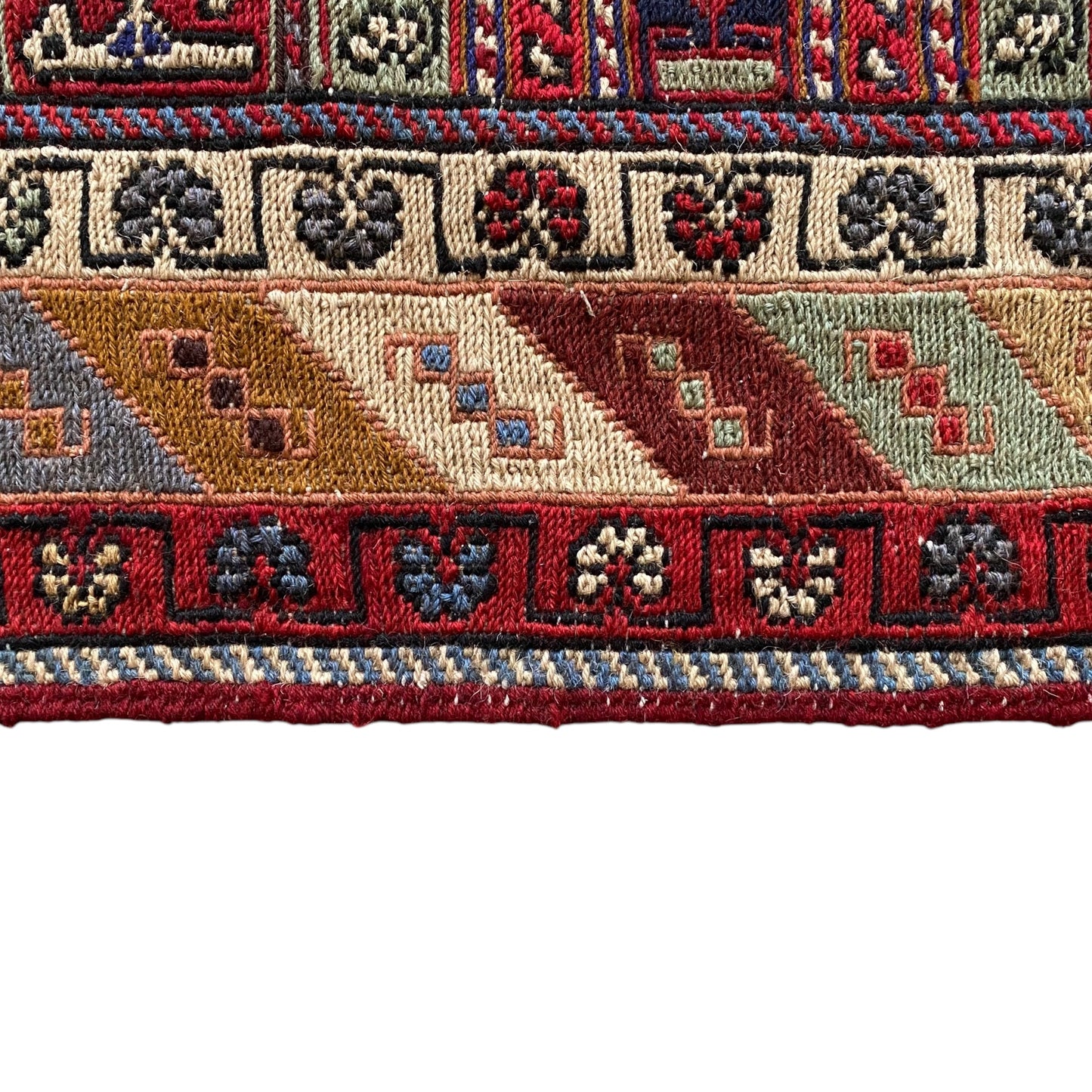 Tribal Rah Rah Soumak Rug