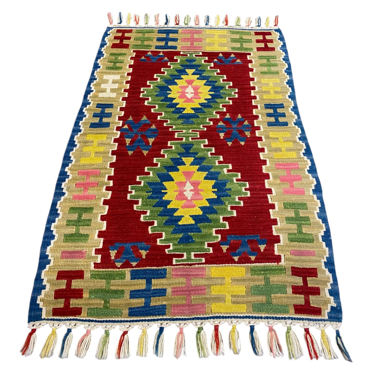 Best Quality New Small Turkish Kayseri Wool Kilim Rug