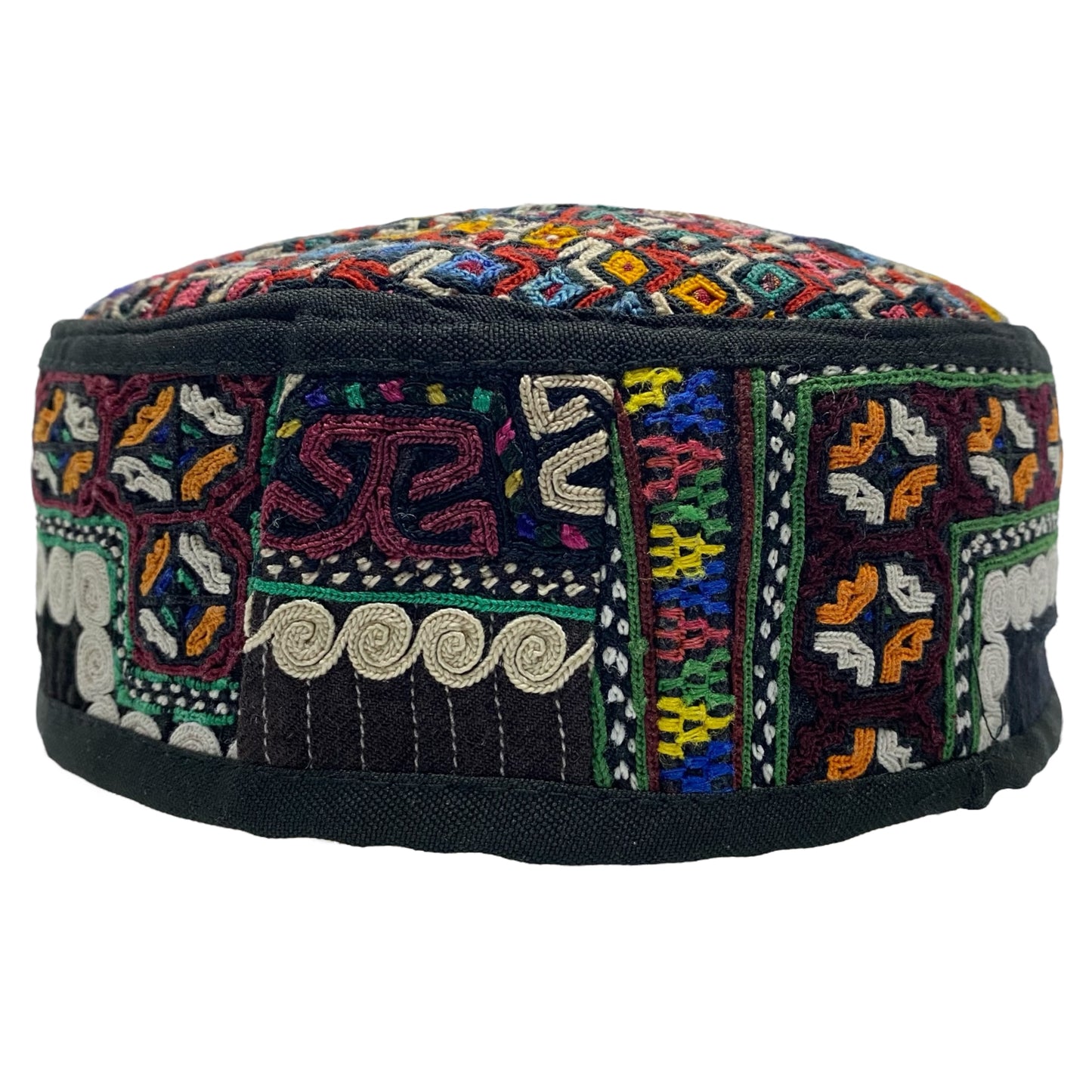 Colorful Turkmen Sahra Embroidered Hat