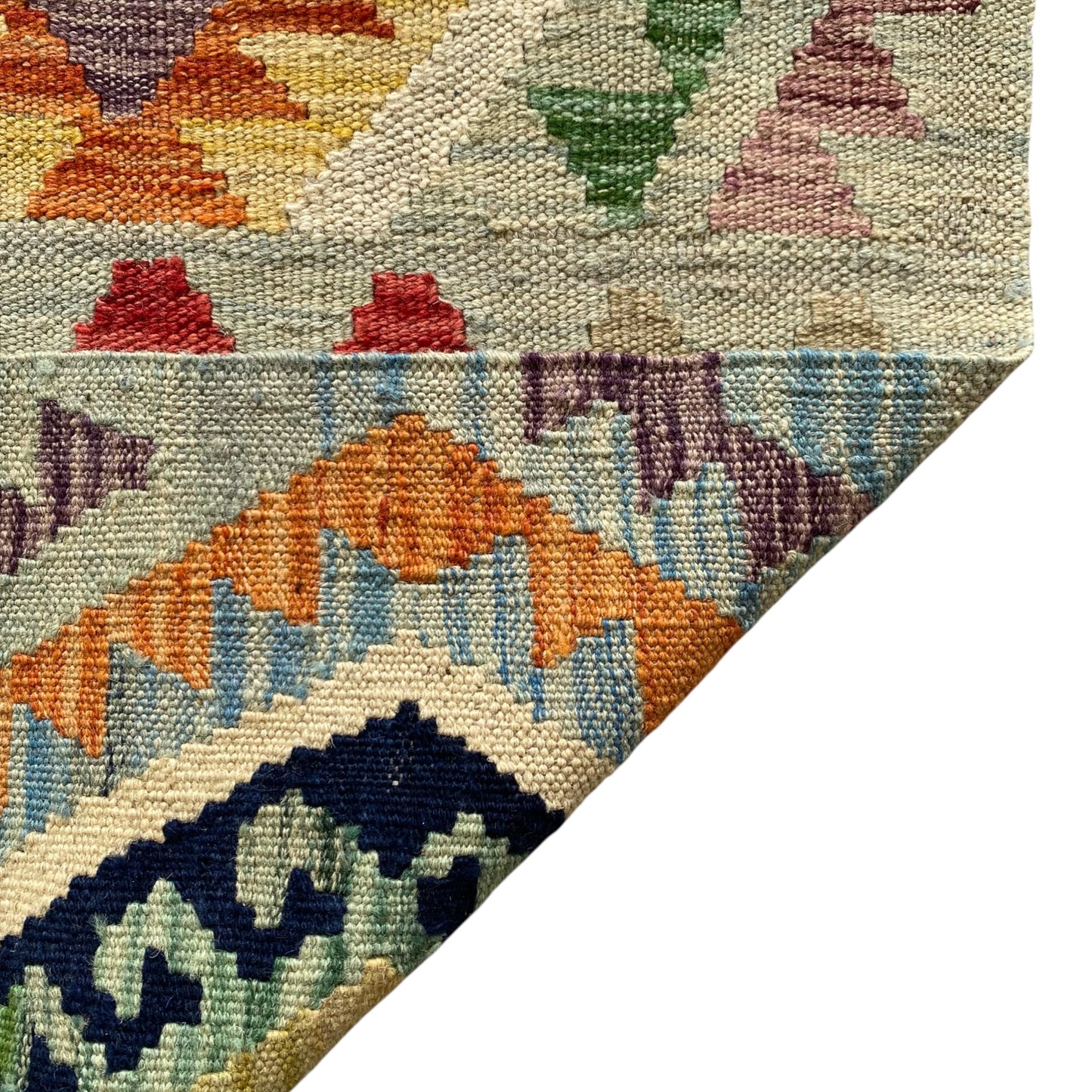 5'x6' Geometric Design Tribal Kilim Rug