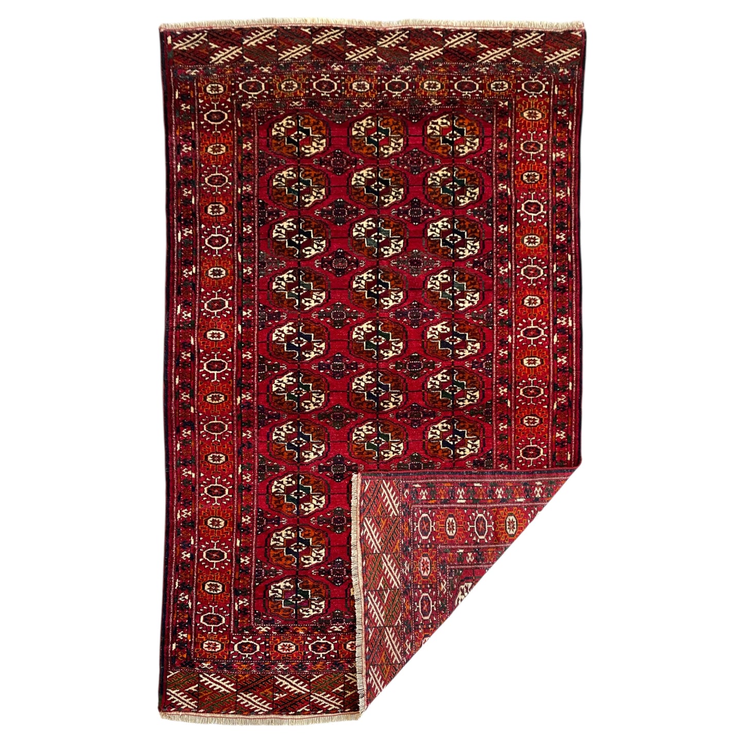 Vintage Turkmen Tekke Buhara Carpet