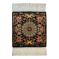 Small Black Bamboo Silk Carpet Rug
