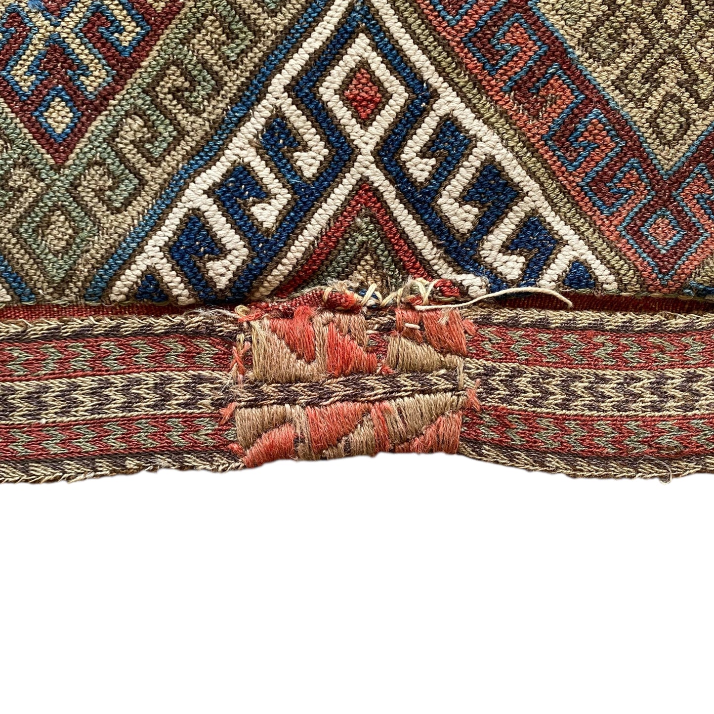 Early Anatolian Ala Chuval Kilim Soumak Rug