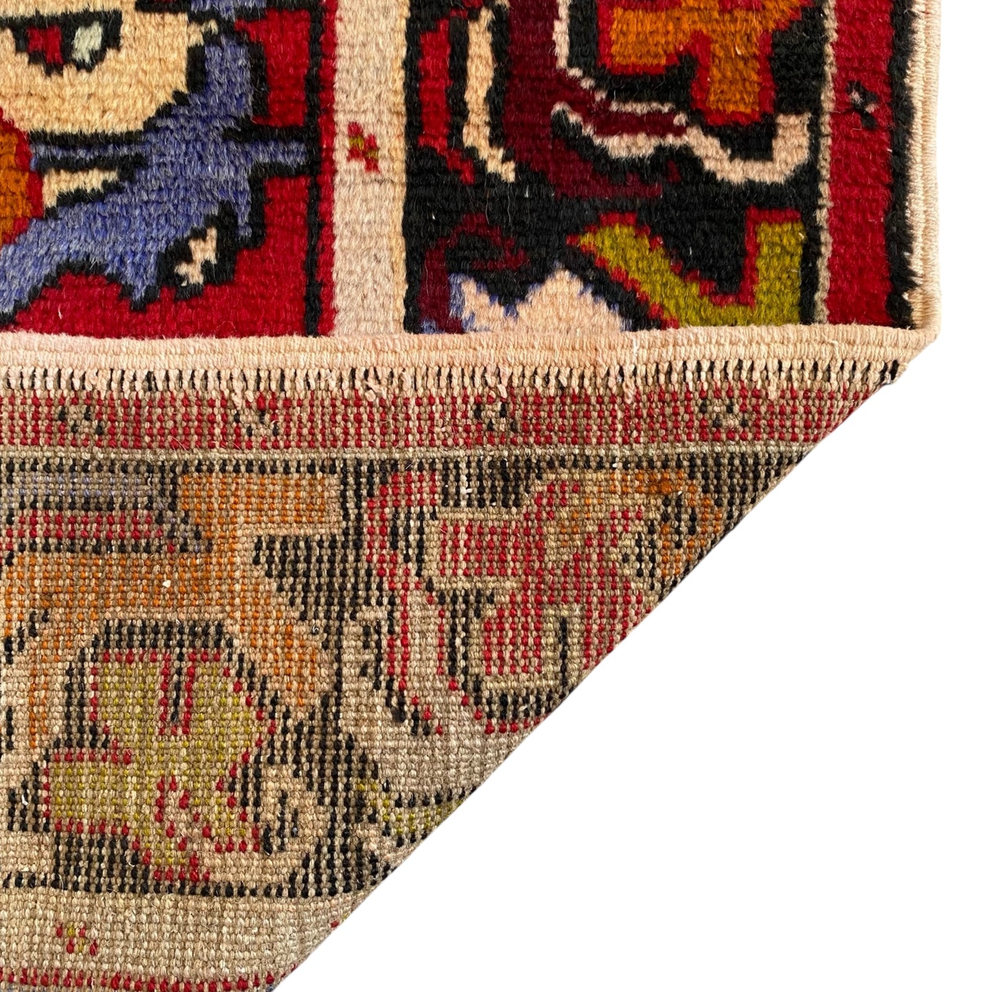 3'x10' Vintage Turkish Runner Rug