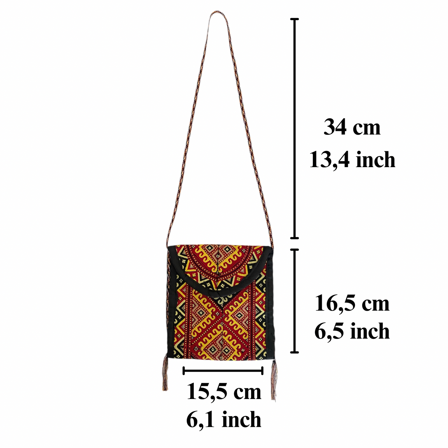 Embroidered Kilim Design Bag Pouch Purse