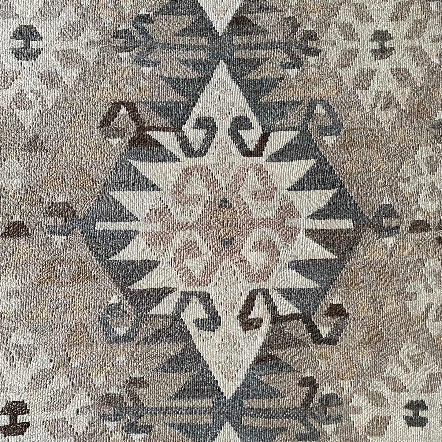 Old Pastel Color Kayseri Kilim Rug