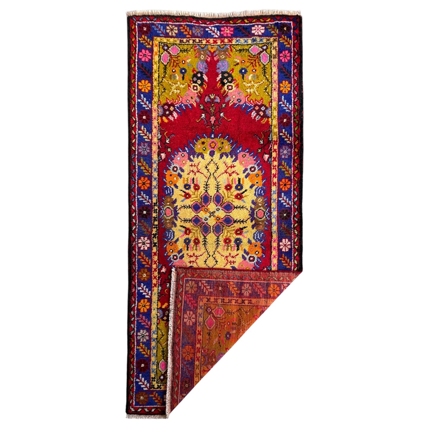 Colorful Turkish Güney Carpet Rug 2m X 1m