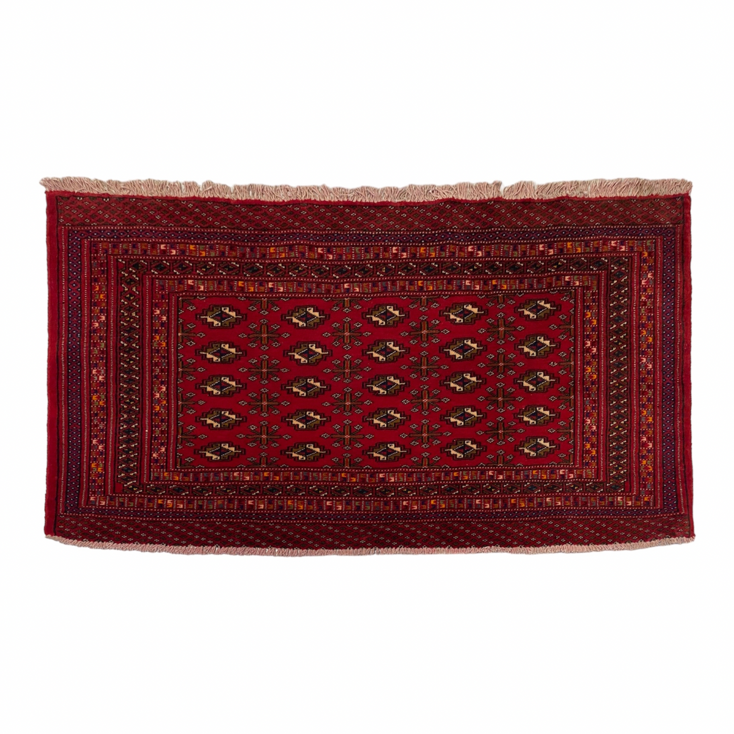 Small Turkoman Buhara Carpet Rug