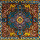 Small Square Modal Silk Rug