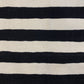 Alfombra Kilim estilo nórdico escandinavo con rayas blancas y negras de estilo turco