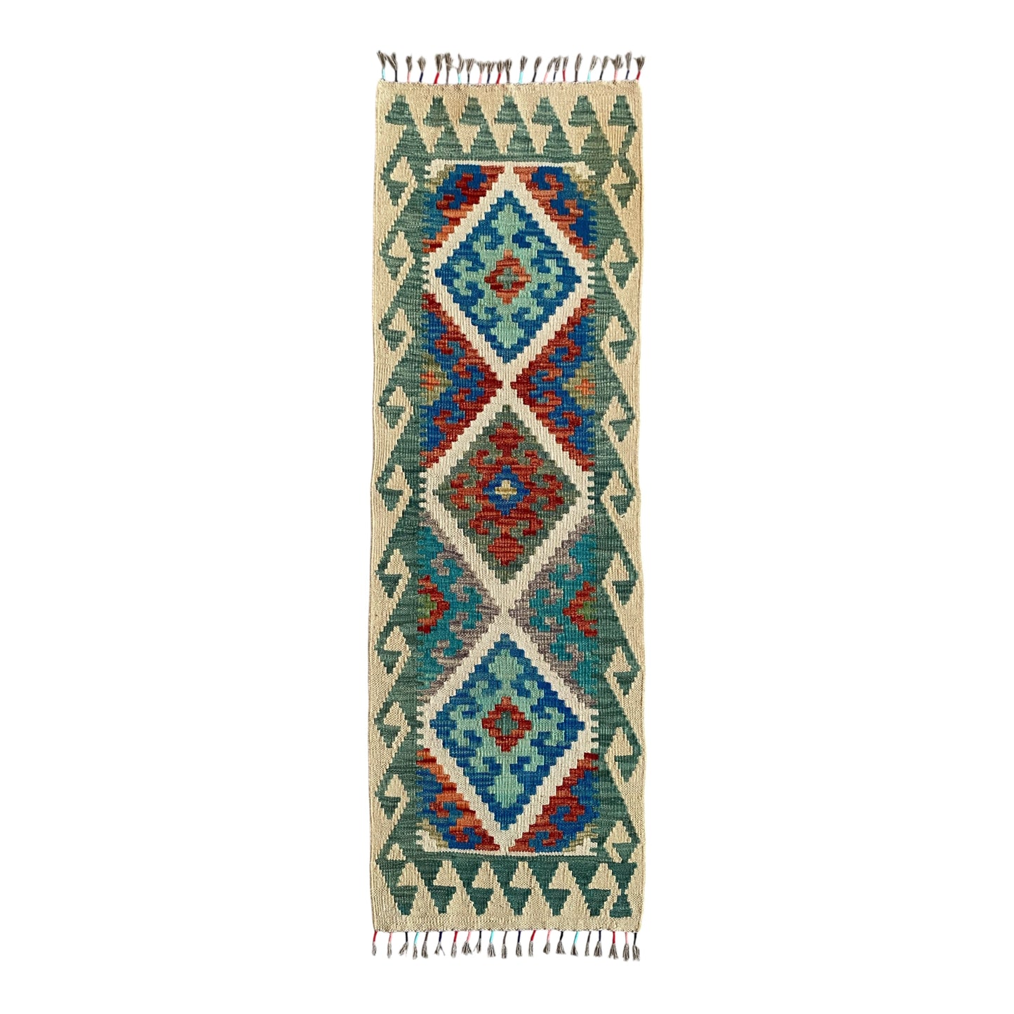 Blue 5 Ft Kilim Runner Rug