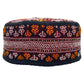 Red Yellow White Turkmen Kilim Hat