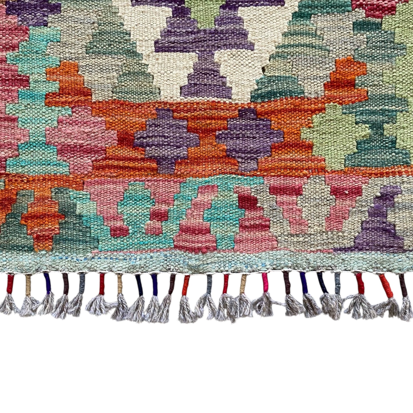 2'x3' Hand Woven Wool Kilim Rug