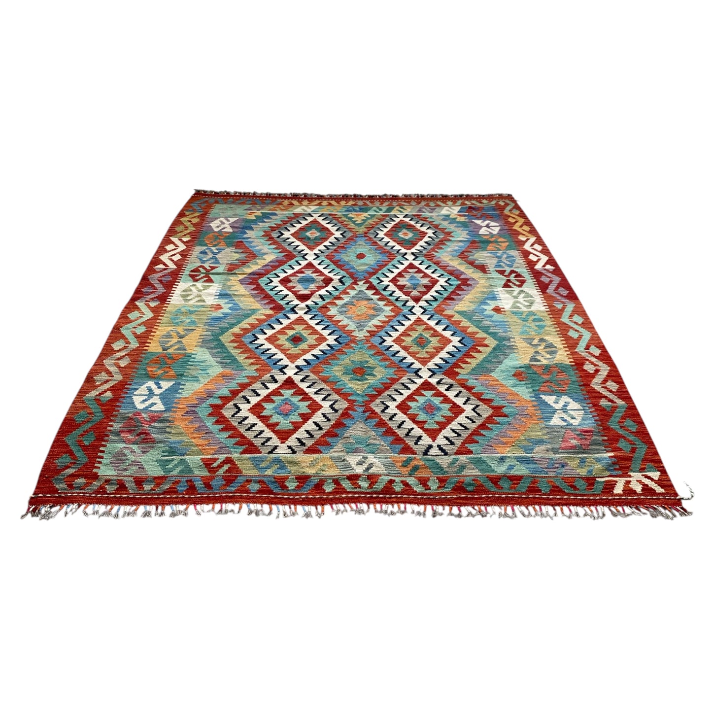 Geometric Tribal Kelim Rug