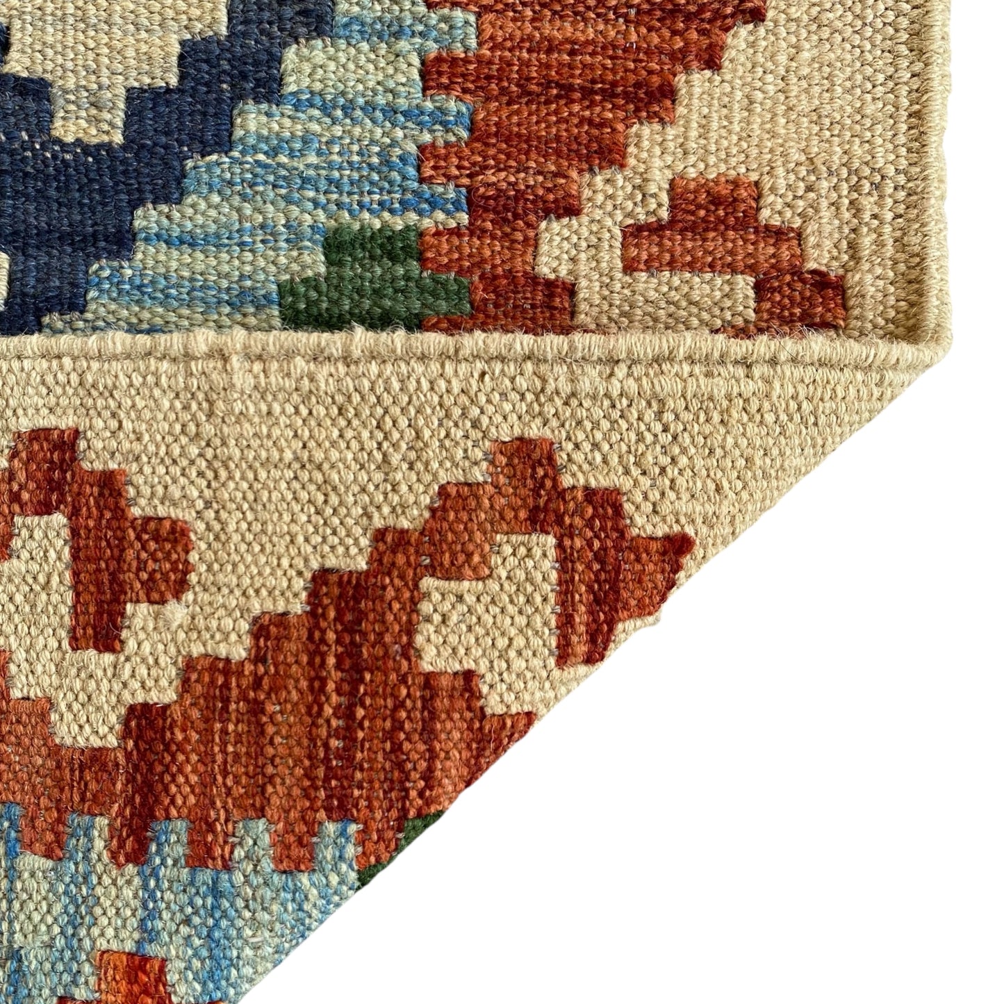 Turquoise Blue Kilim Runner Rug