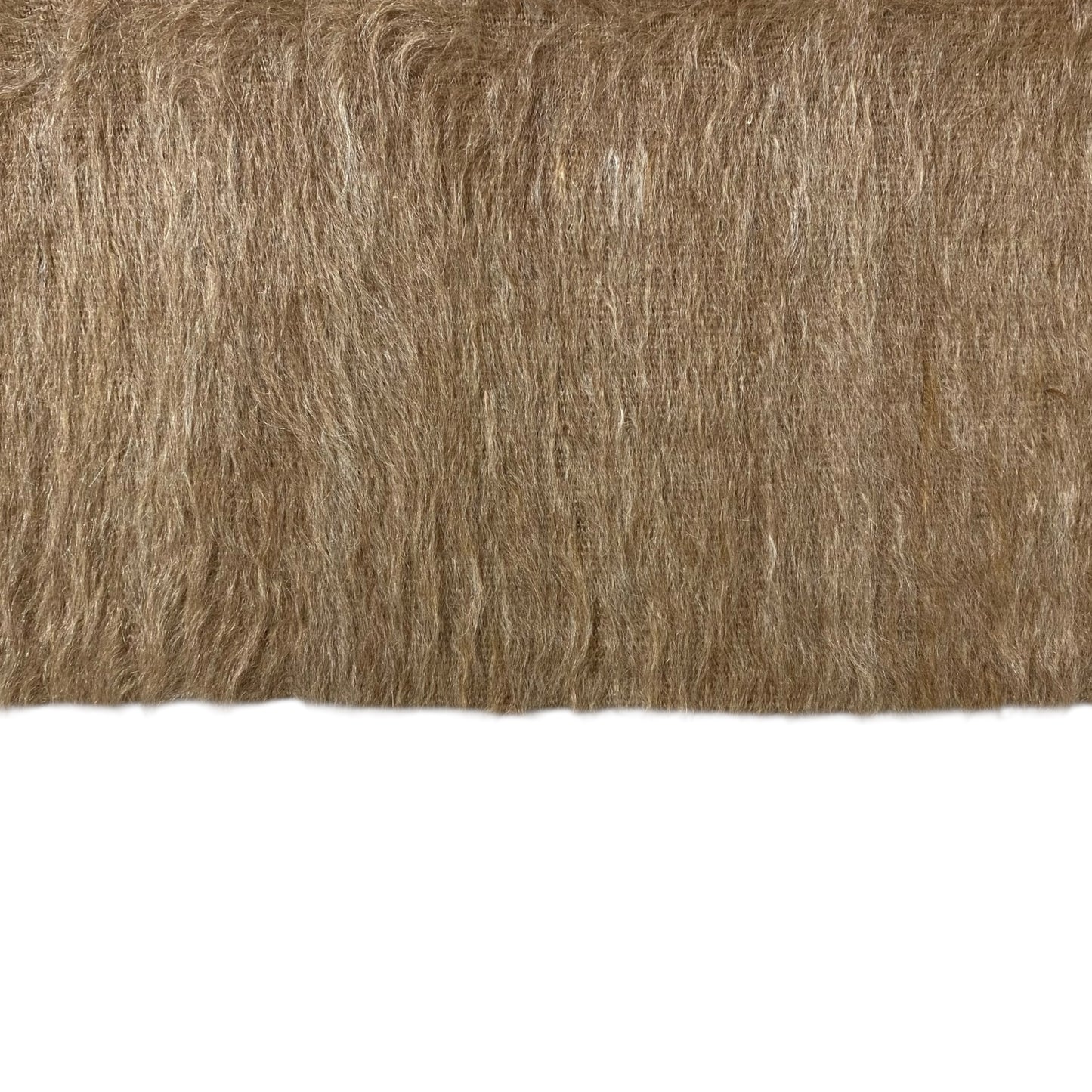 Extra Large Brown Angora Mohair Siirt Blanket Kilim Rug