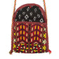 Yellow Red Ethnic Turkoman Crossbody Small Sling Bag / Pouch