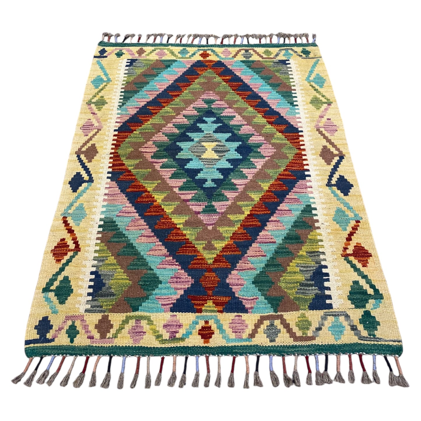 Best Quality Colorful Geometric Kilim Rug