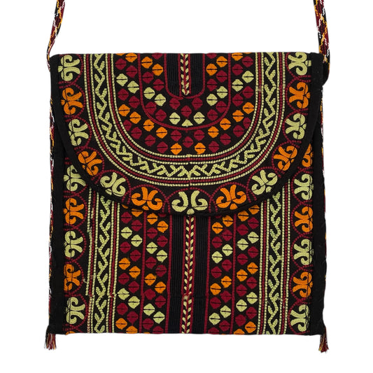 Ethnic Embroidered Textile Bag Pouch Purse