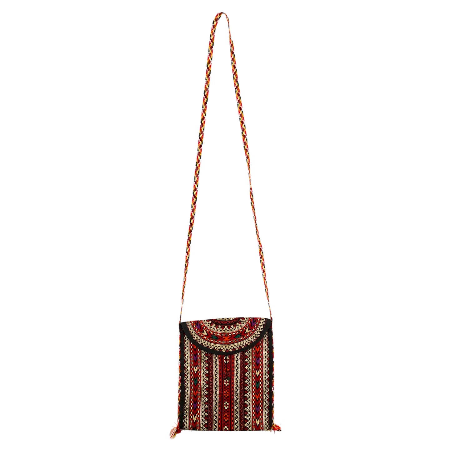 Striped Embroidered Turkoman Pouch Purse Case