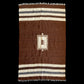 Brown Angora Mohair Siirt Blanket Kilim Rug
