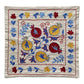 Red Yellow Blue Suzani Pillow Cover