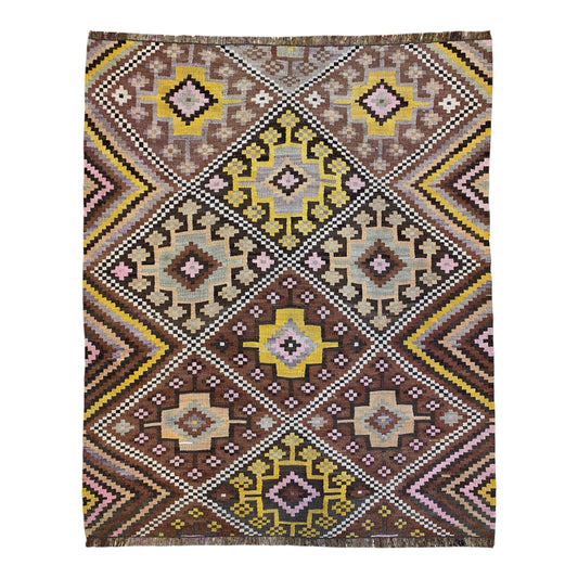 Alfombra Kilim kazaja vintage Kars Terekeme