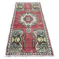 Felpudo vintage de alfombra turca Oushak