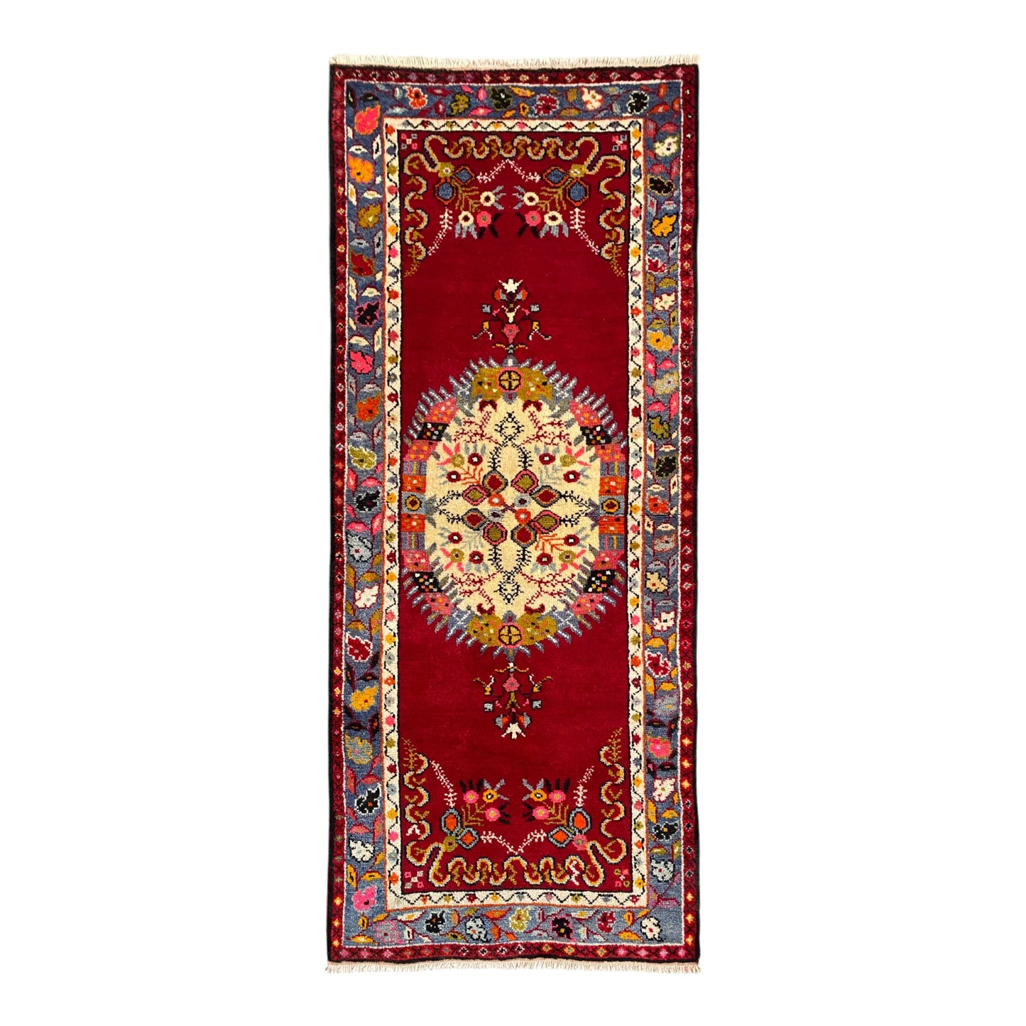 Vintage Bohemian Turkish Güney Rug Carpet