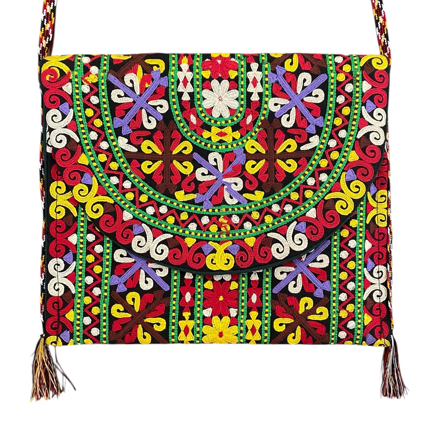 Bohemian Women's Colorful Turkmen Sling Shoulder Bag