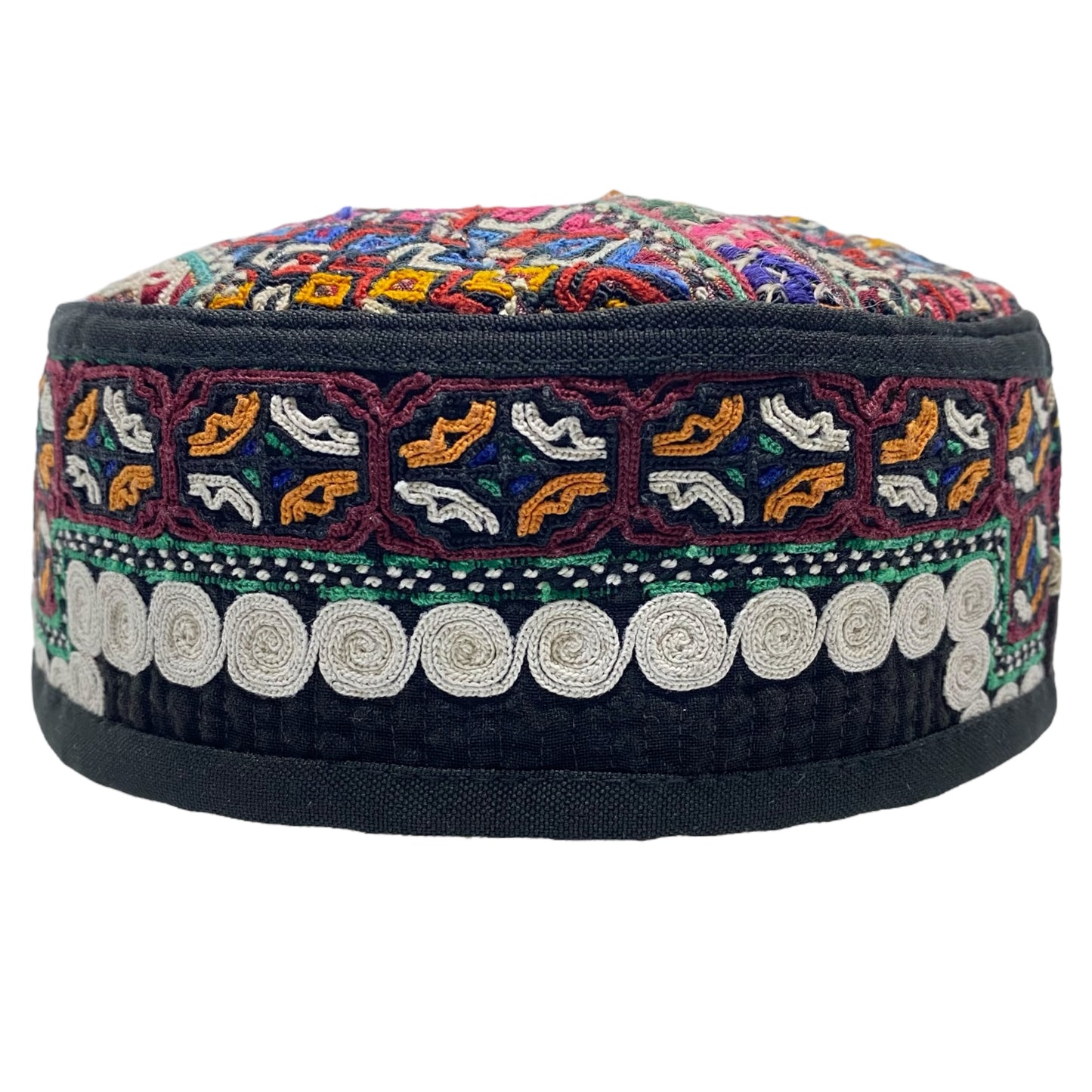 Colorful Turkmen Sahra Embroidered Hat