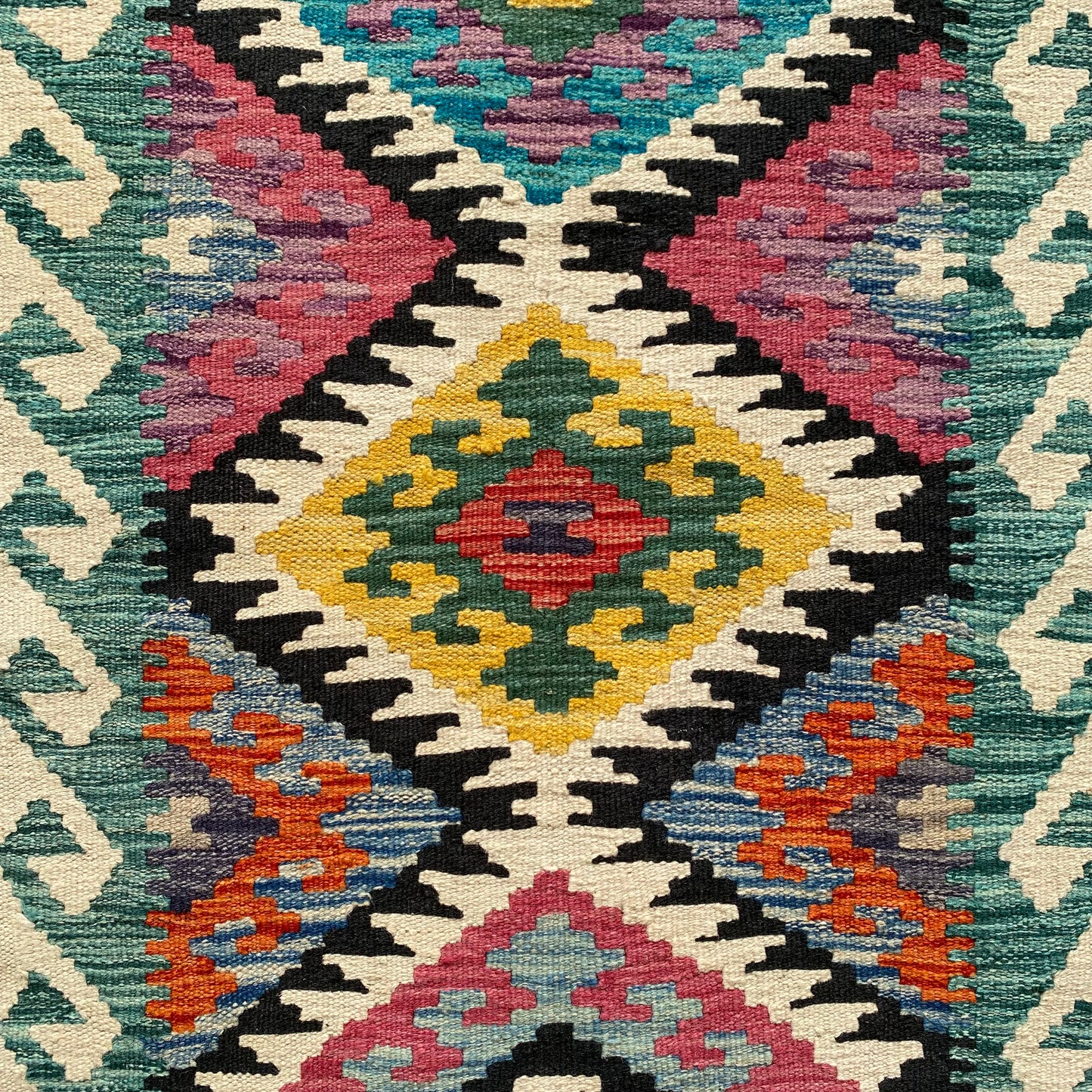 4' x 6' Colorful Boho Kilim Rug
