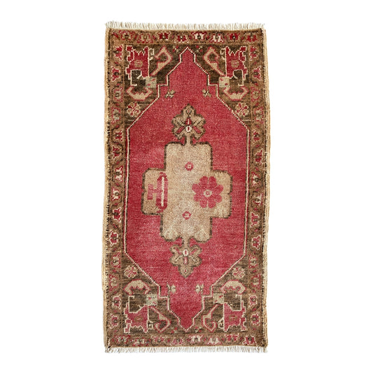 Alfombra Oushak turca decorativa vintage