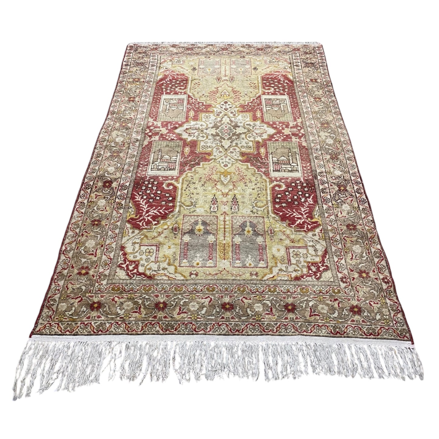 Collectable Turkish Kayseri Bürüngüz Carpet Rug