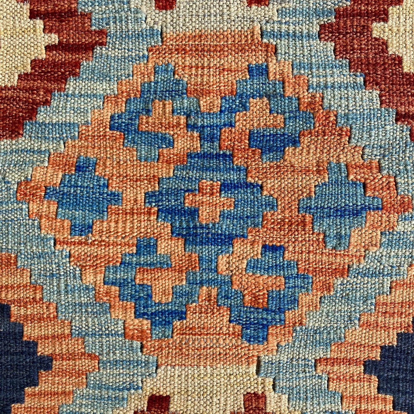 Turquoise Blue Kilim Runner Rug