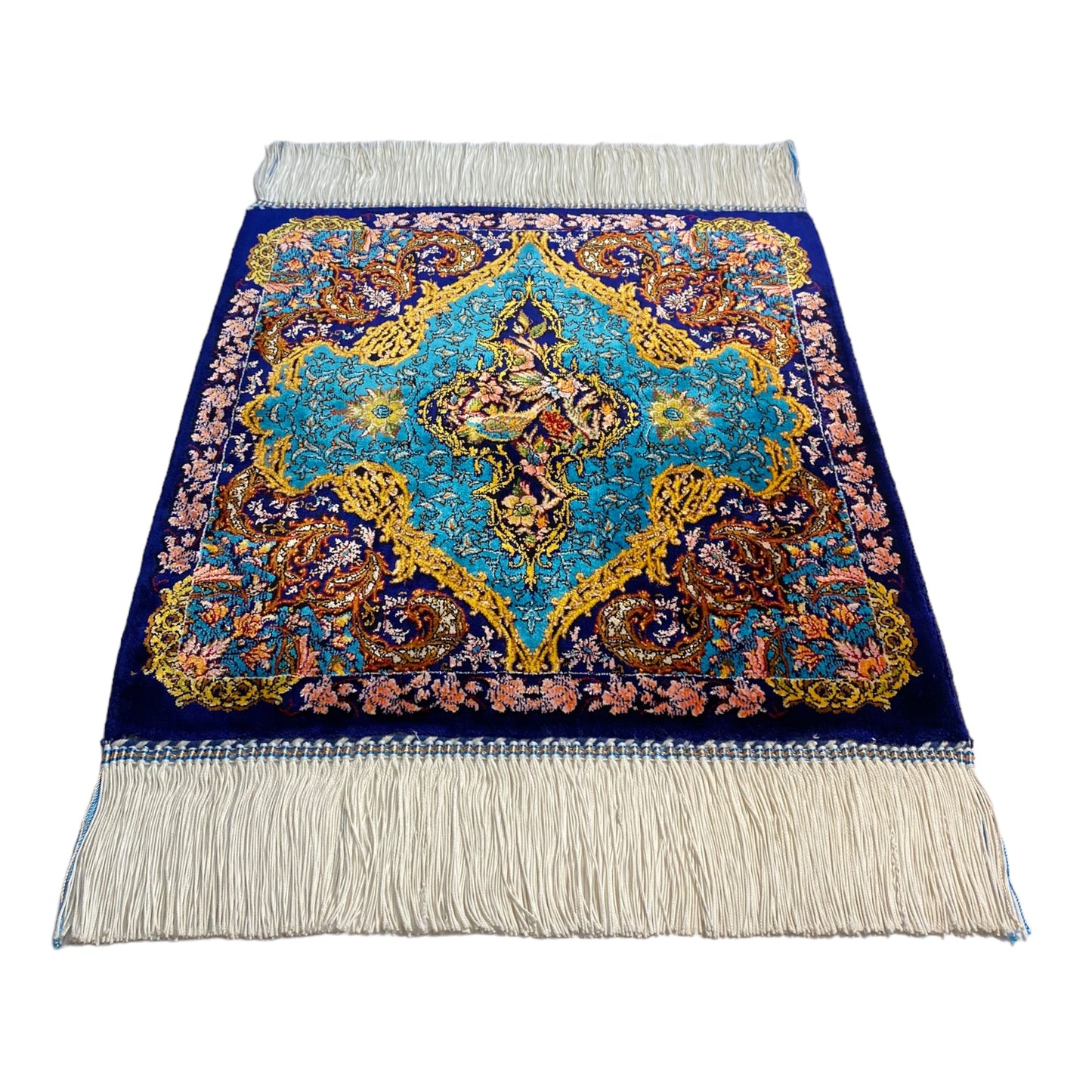 Turquoise Blue Silk Carpet Rug