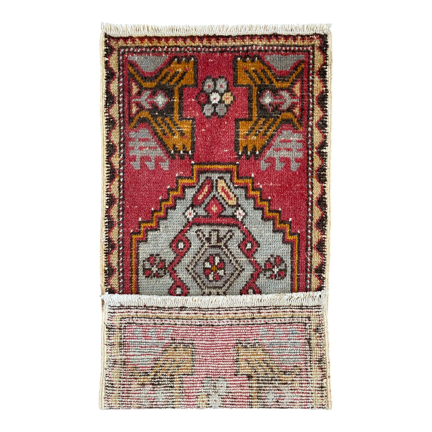 Small Vintage Turkish Rug