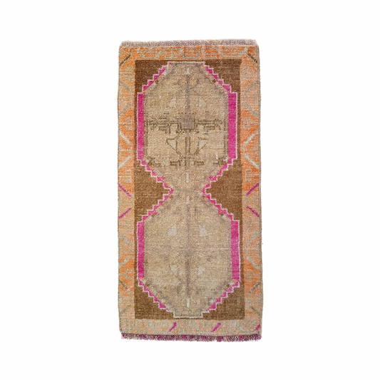 Pastel Color Vintage Tribal Rug Doormat Bath Mat