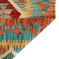 Geometric Design Hand Woven Wool Nomadic Tribal Kelim Rug
