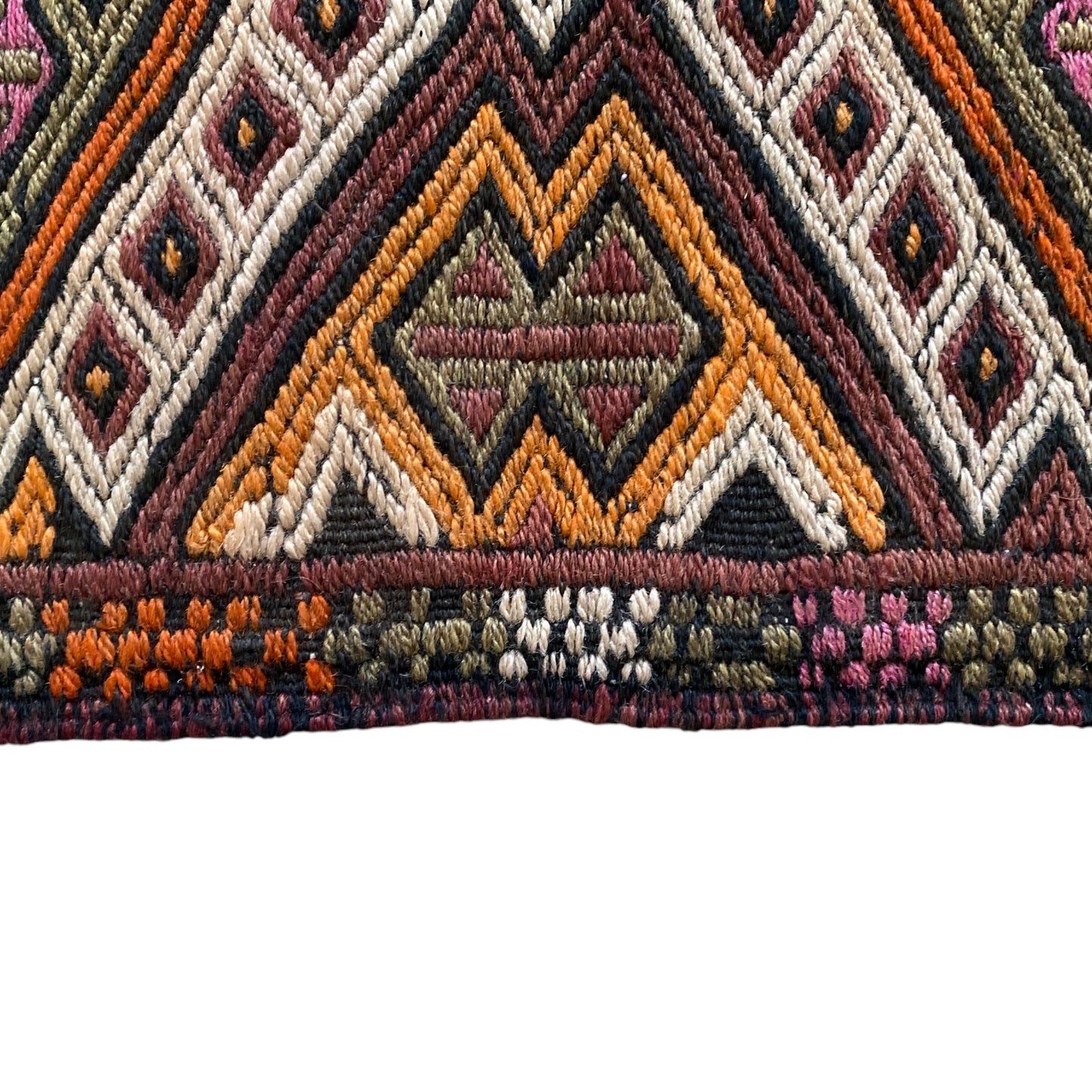 Vintage Kars Terekeme Cicim Kilim Rug