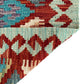 Small Qashqai / Caucasian Design Tribal Kilim Rug Doormat Bath Mat