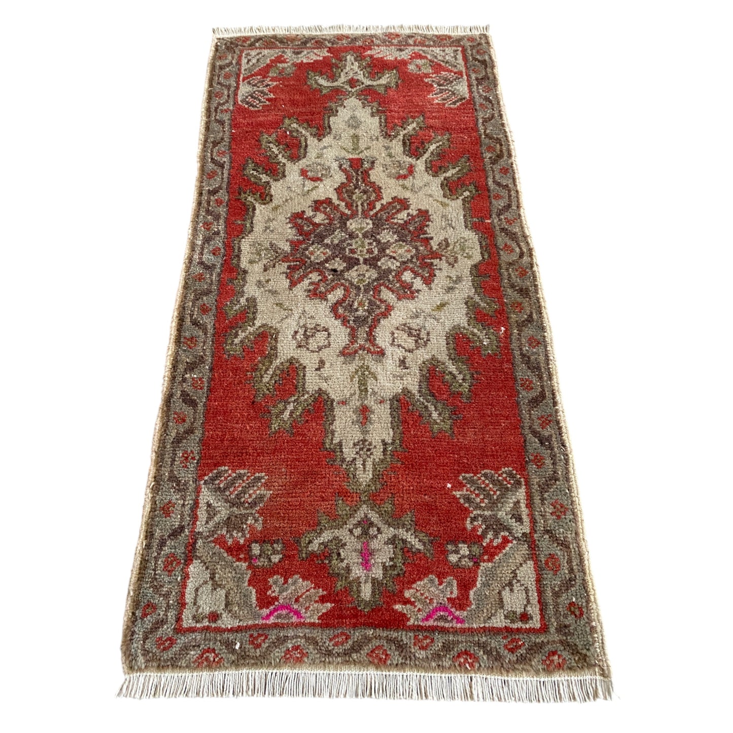 Vintage Oushak Rug Doormat