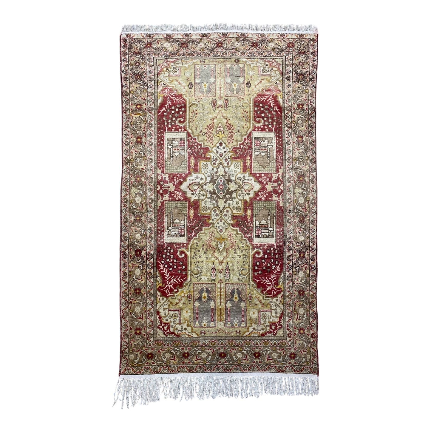 Collectable Turkish Kayseri Bürüngüz Carpet Rug