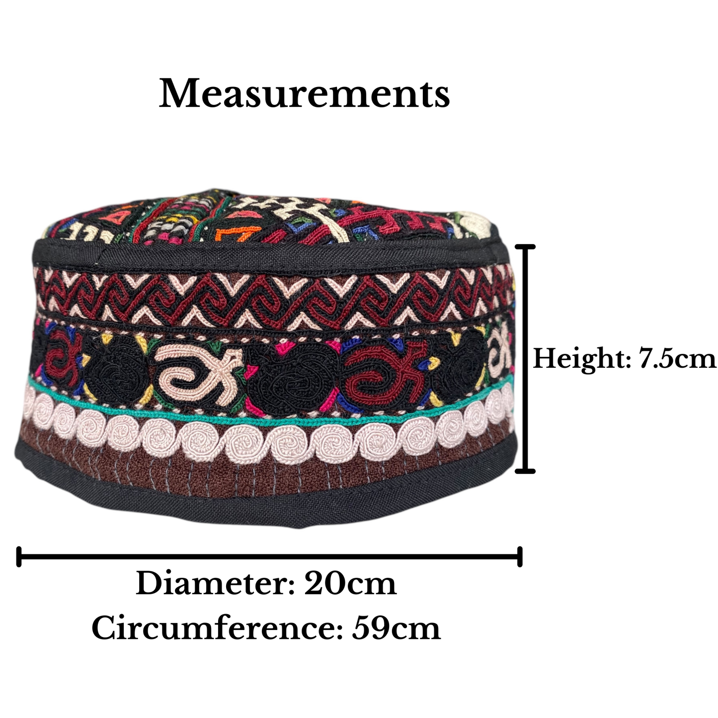 Tribal Colorful Turkoman Hat