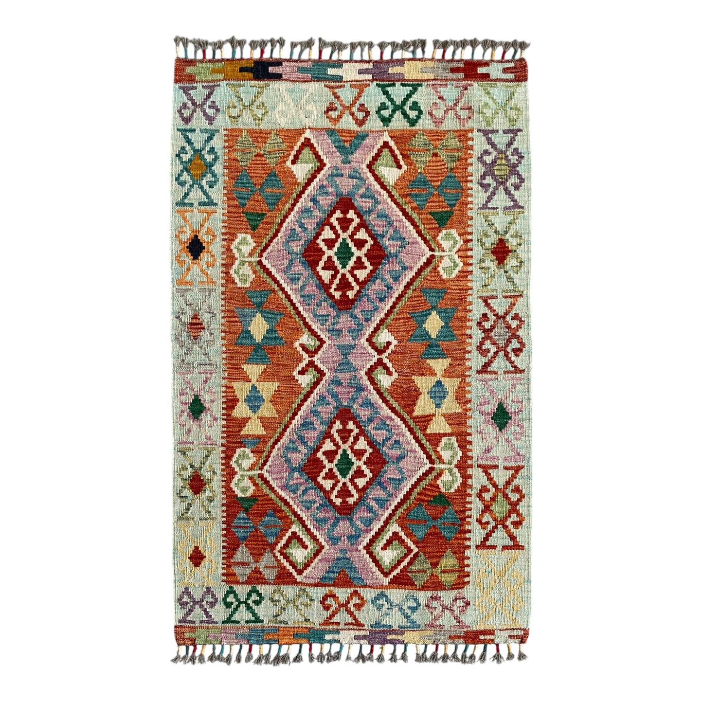 Hands on Hips Design Tribal Kilim Rug